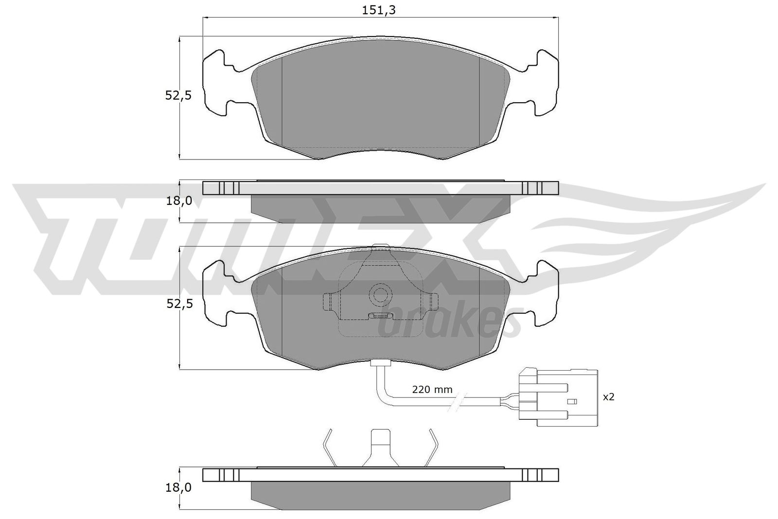 TOMEX Brakes TX 11-34 Sada...